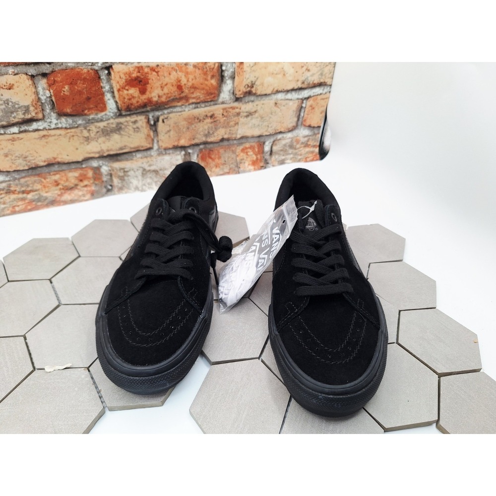Vans BMX Skate SK8 Low Pro BMX Triple Black Men Sz 7 Boys Sz 7Y Popcush Rare - Picture 3 of 10